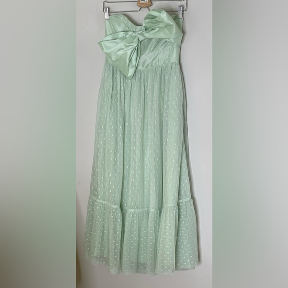 Anthropologie Tulle Bow-Tie Midi Dress - Picture 5 of 7
